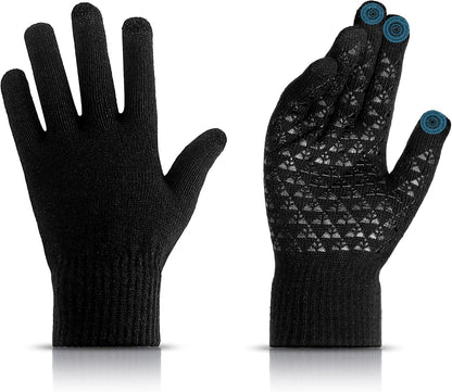 Winter Gloves for Men Women Winter Warm Touchs Screen Anti-Slip Gloves for Running Skiing Hiking