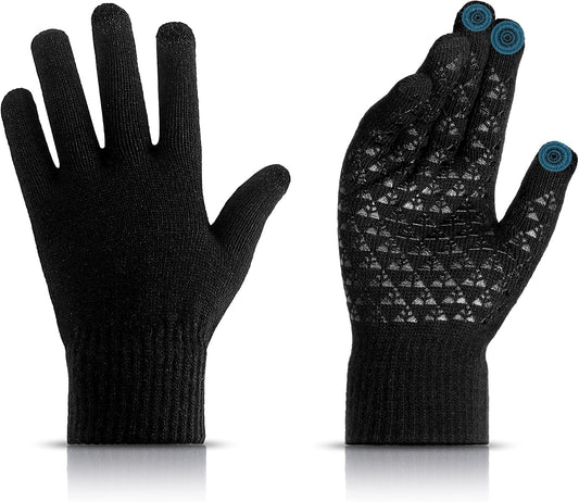 Winter Gloves for Men Women Winter Warm Touchs Screen Anti-Slip Gloves for Running Skiing Hiking