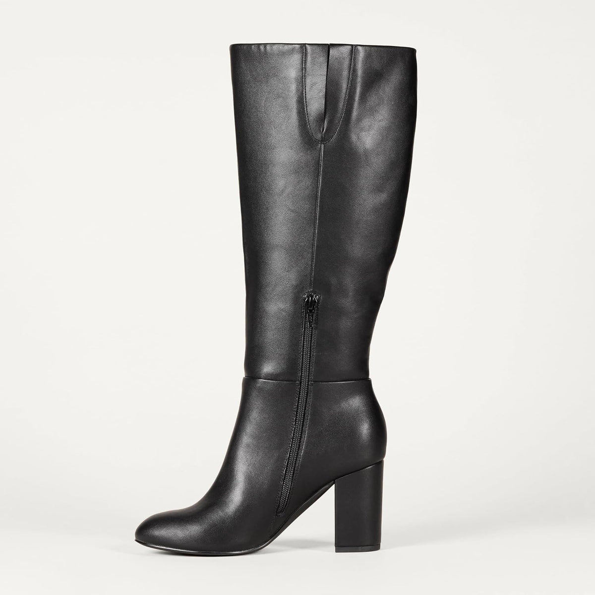 Essentials Women's Tall Boots with Chunky Block Heel.