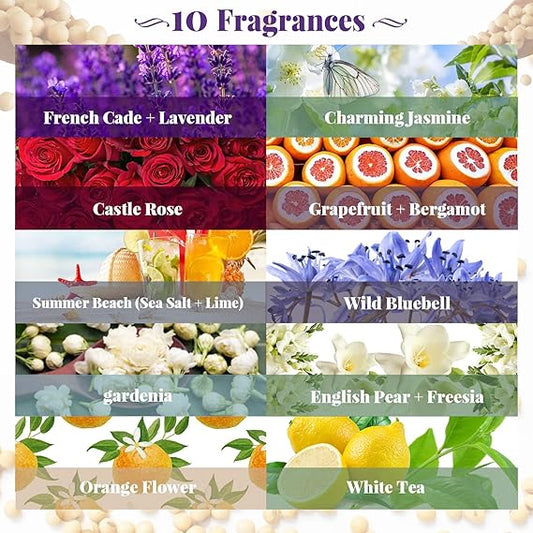Coume 10 Pcs Employee Appreciation Gift for Teacher Soy Wax Scented Glass Jar Candles 3.5 oz Thank You Gift for Baby Shower Women Wedding Bridal Shower, 10 Fragrance(Fresh Scent)