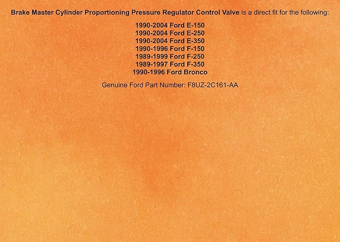 OEM Genuine Brake Cylinder Pressure Regulator Control Valve F8UZ-2C161-AA