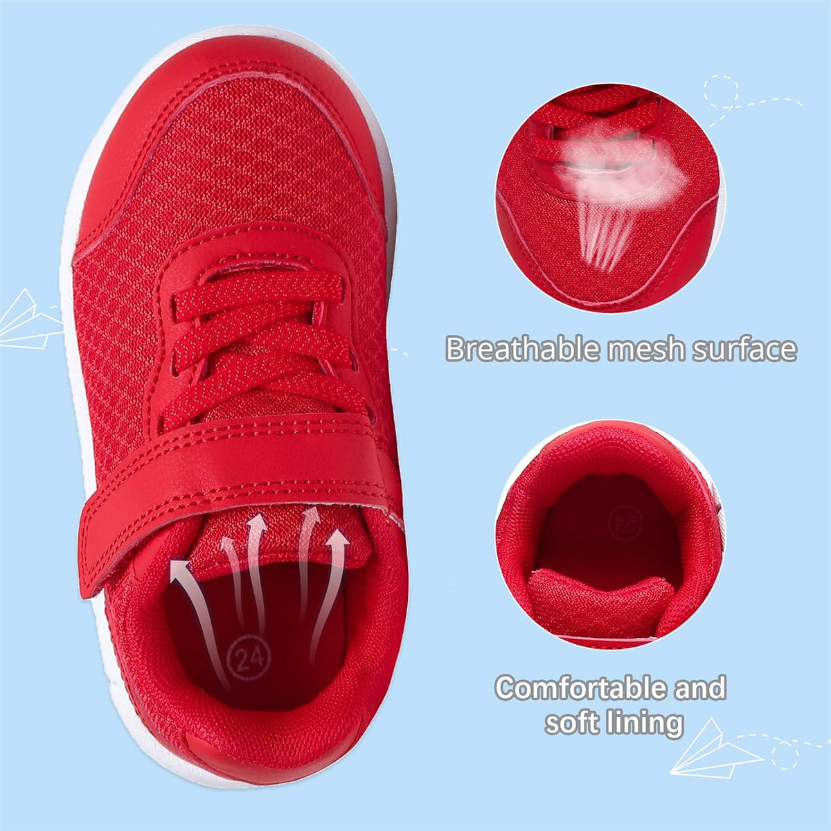 Toddler Shoes Boys Girls Sneakers Little Kids Tennis Shoes for Running Walking