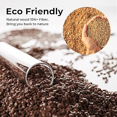 AMOLEN Dark Walnut Wood 3D Printter Filament 1.75mm -0.02mm PLA 3D Printing Filament Wood pla Filament with Real Wood Fiber Wood Texture Filament,1KG
