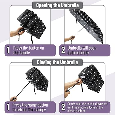 Mr. Pen- Windproof Travel Umbrella, Automatic Umbrellas for Rain, Compact