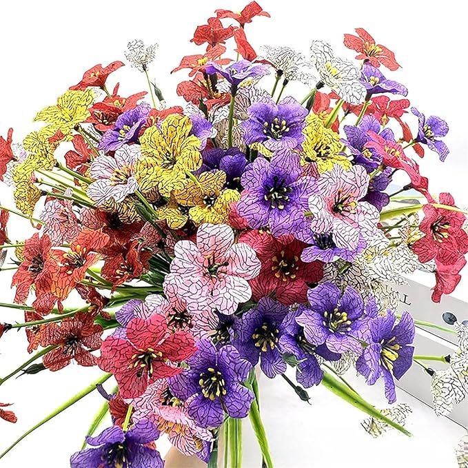 Arisefrom Flowers, Arisefrom Artificial Flowers, Arisefrom Artificial Outdoor Flower, Rainproof Uv Resistant, Lifelike Colorful Daisy Eucalyptus (White, Fill 1 Pot (120 Flowers))