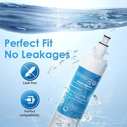 Waterdrop 847200 Refrigerator Water Filter Replacement for Fisher  Paykel Water Filter 847200, 2 Filters