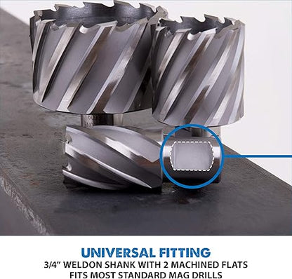 Evolution CC100L 1-Inch Diameter x 2-Inch Depth of Cut Cyclone High Speed Steel Annular Cutter
