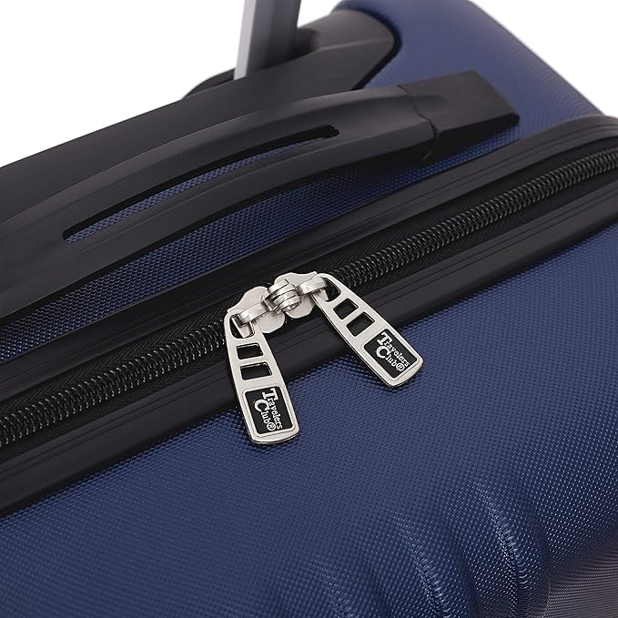 Travelers Club Cosmo Hardside Spinner Luggage, Navy Blue, Carry-On 20-Inch
