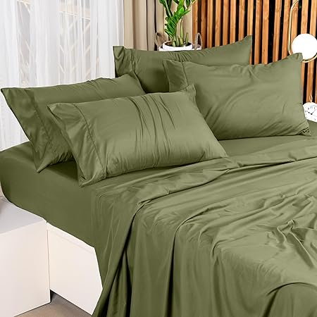 Utopia Bedding Full Bed Sheets Set - 4 Piece Bedding - Brushed Microfiber - Shrinkage and Fade Resistant - Easy Care (Full, Olive)