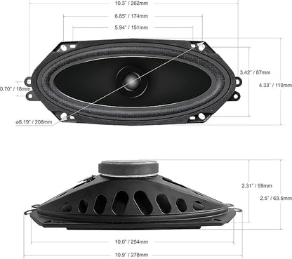 Sondpex CS17410: 4" X 10 Dual Cone Speaker