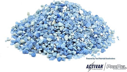 National Blue Ice Melt 20lb Bucket - Fast Acting Ice Melter - Pet, Plant and Concrete Friendly, Environmentally Safe - Free of Magnesium Chloride - Melts to -15°F