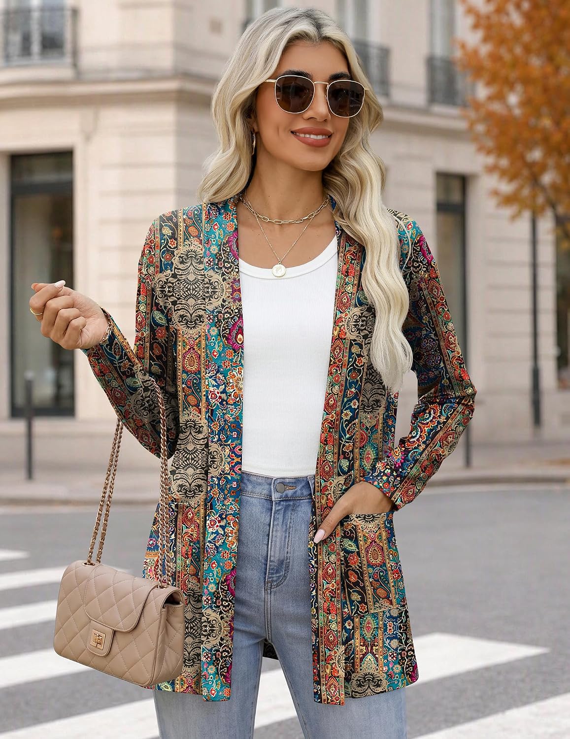 Zeagoo Women's Lightweight Cardigan Open Front Long Sleeve Casual Loose Thin Cardigans with Pockets 2026