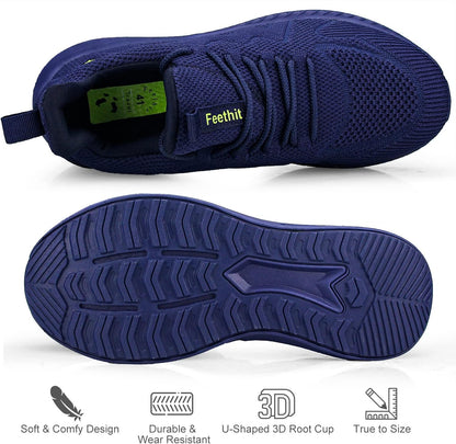 Feethit Men's Non-Slip Slip-On Walking Sneakers