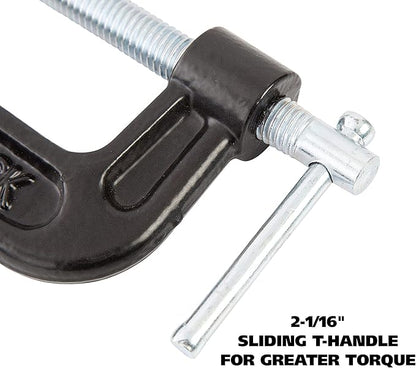 GreatNeck CC2 2-Inch C-Clamp, Automotive and Wood Clamps, Wood Working Tools and Welding Clamps, C Clamps for Home Improvement and Automotive Repair