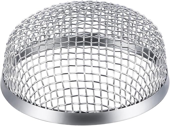 TOODOO 2 Pack Flying Insect Screen RV Furnace Vent Screen RV Water Heater Vent Cover 2.8 Inch Stainless Steel Mesh with Installation Tool