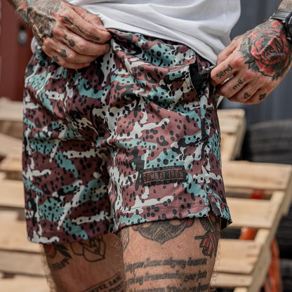 Combat Iron Men's Performance Training Shorts - 5.5” Inseam - Quick Dry Mid Stretch Allowance with Mesh Inner Pockets