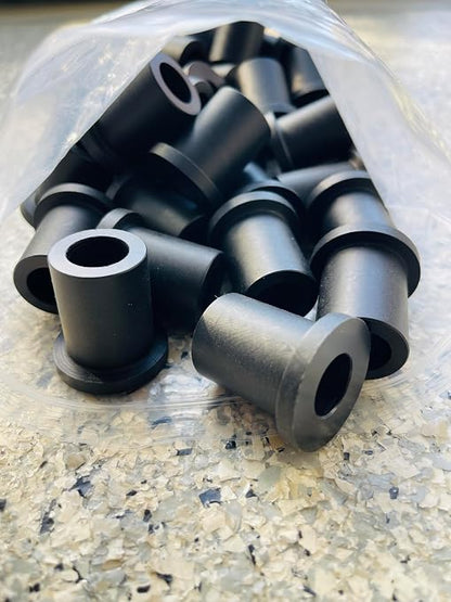 MX500 MX650 SX500 Razor Replacement swingarm Bushings, Black Industrial Grade Plastic, Threaded Insert, Heavy-Duty Hardware Components del-rin, Perfect fit