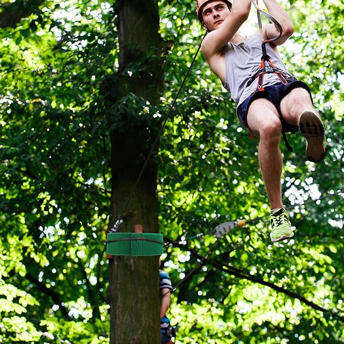 Tree Protector Kit for Slacklines - 79" x 4" Tree Guards - 2 Piece Non-Slip Felt Wraps with Anti-Slip Guide Straps - Perfect Outdoor Tree Wear for Ziplines Hammocks Slackline Rope
