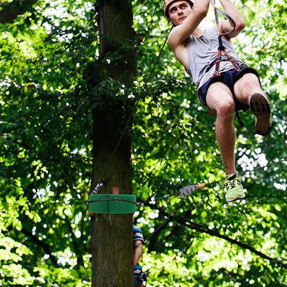 Tree Protector Kit for Slacklines - 79" x 4" Tree Guards - 2 Piece Non-Slip Felt Wraps with Anti-Slip Guide Straps - Perfect Outdoor Tree Wear for Ziplines Hammocks Slackline Rope