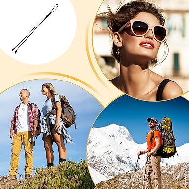 Sunglasses Strap - Eyeglasses Straps - Adjustable Non-Slip Safety Outdoor Strap - Nylon Rope Strap For Surfing Swimming For