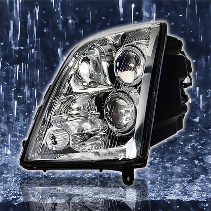 Headlight Headlamp Assembly Halogen Driver Side Replacement for STS 2005 2006 2007 2008 2009 2010 2011 Replacement for GM2502278 Left LH