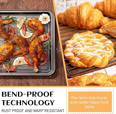 Baking and Cooling Rack for Ninja Combi All-In-One Multicooker - NonStick Wire Rack for Multiple Use, Stainless 12.2 Inch Rack for Ninja SFP701, SFP700