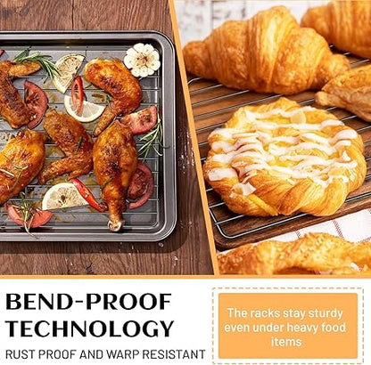 Baking and Cooling Rack for Ninja Combi All-In-One Multicooker - NonStick Wire Rack for Multiple Use, Stainless 12.2 Inch Rack for Ninja SFP701, SFP700