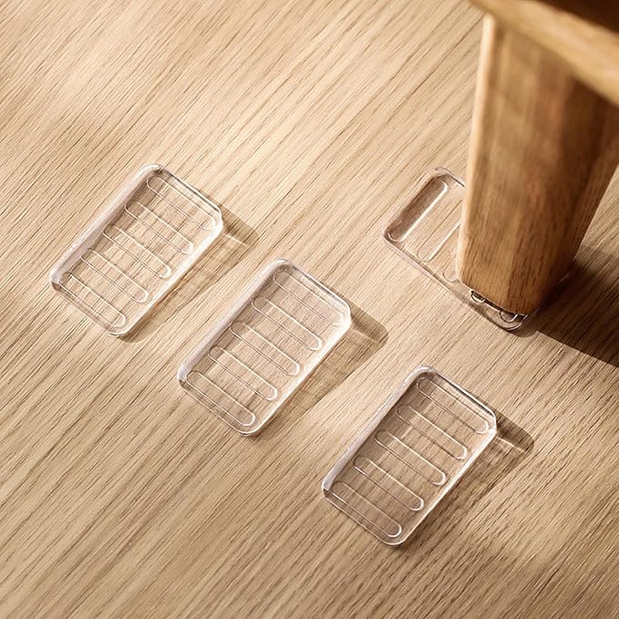 Table Shims for Leveling Clear,Levelers Adjustable Blocks Furniture Shims Wedges - 4X Furniture Pads Levelers Table Shims Levelers for Home Improvement