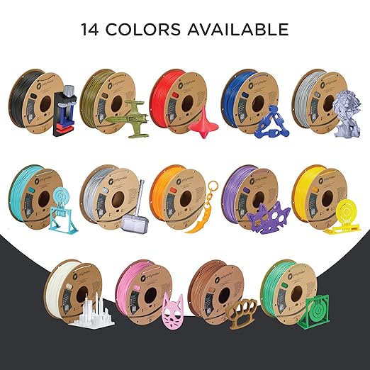 Polymaker PLA PRO Filament 1.75mm, Tough  High Rigidity Army Green 1.75mm 1kg Cardboard Spool - PolyLite PLA PRO 3D Printer Filament 1.75mm, Print with Most 3D Printers Using 3D Filament