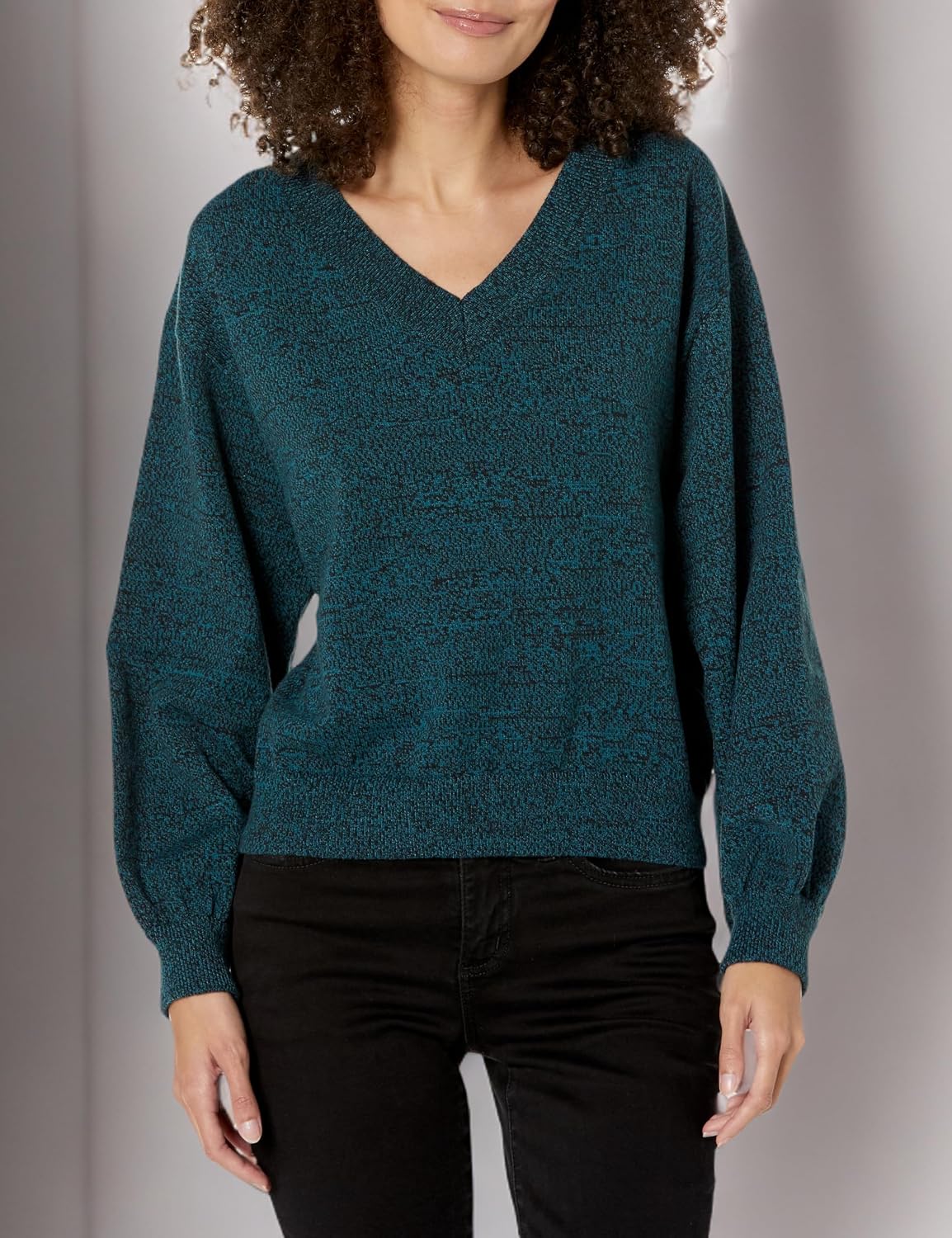 Womens Long Sleeve Flower Sweater