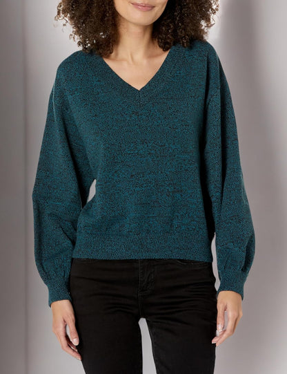 Womens Long Sleeve Flower Sweater