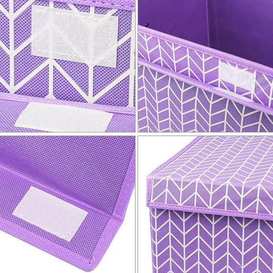 Large toy box with flip lid, toy storage organizers, baskets with sturdy handles for children, girls, boys, nursery, playroom, living room,