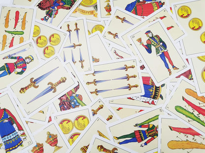 CDBXRA 2 Decks Spanish Playing Cards Cartas Españolas, Baraja Española, Briscas Cards Puerto Rico, Mexican Playing Cards, Plastico Spanish Cards, Barajas Espanolas Plasticas(with Playing Card Boxes)