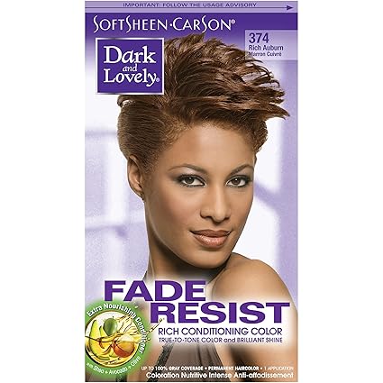 SoftSheen-Carson Dark and Lovely Fade Resist Rich Conditioning Color, Rich Auburn 374