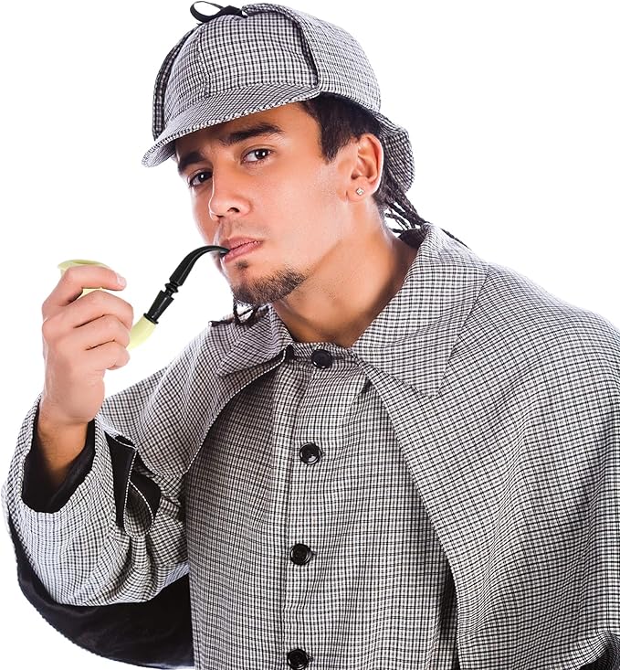 Skeleteen Costume Accessories Pipe Prop - Fake Detective Smoking Pipes For Costumes - 1 Piece