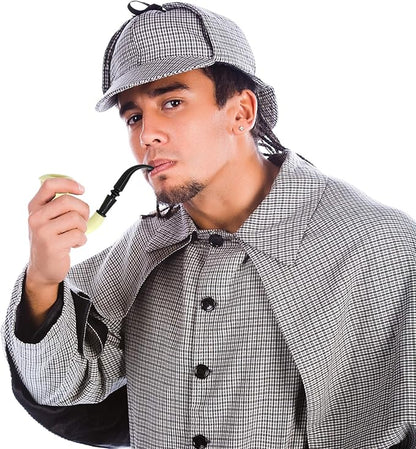 Skeleteen Costume Accessories Pipe Prop - Fake Detective Smoking Pipes For Costumes - 1 Piece