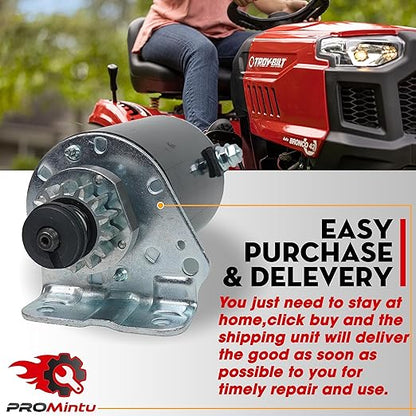 14 Tooth Starter Motor Replaces for 42 inch Craftsman LT1000 LT2000 LT3000 YT3000 DYT4000 Riding Lawn Mower Tractors with Briggs Stratton Intek 17HP 17.5HP 18HP 18.5HP 19HP 19.5HP 20HP