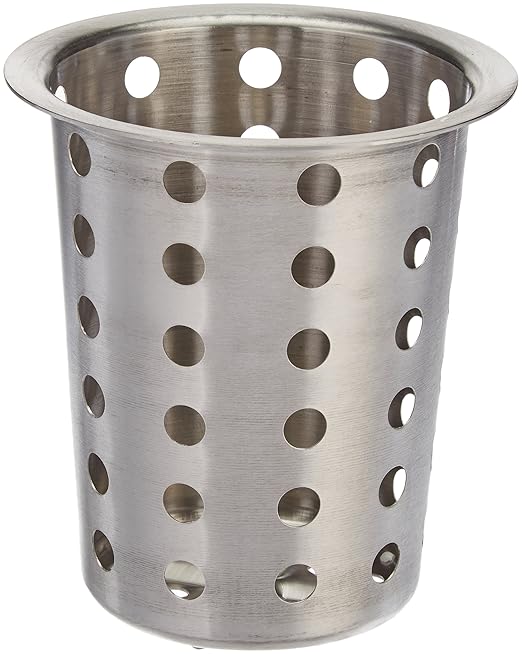 Winco FC-SS Flatware Cylinder, Stainless Steel Medium
