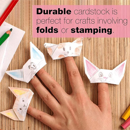 Springhill White 11a x 17a Cardstock Paper, 67lb Vellum Bristol, 147gsm, 250 Sheets (1 Ream) a Premium Lightweight Cardstock, Vellum Printer Paper with Textured Finish a 016004R