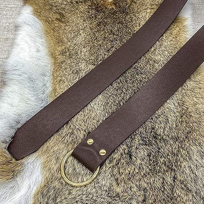Medieval Belt Viking Belt for Men Renaissance Accessories Leather Ring Knight Belt Ren Faire Belt Cosplay Accessories
