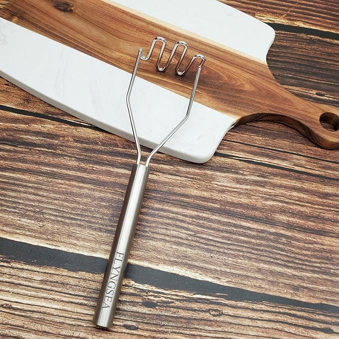 Small Potato Masher Small Masher,Professional 18-8 Stainless Steel Potato Masher. Vegetable Masher,Cooking And Kitchen Tools.