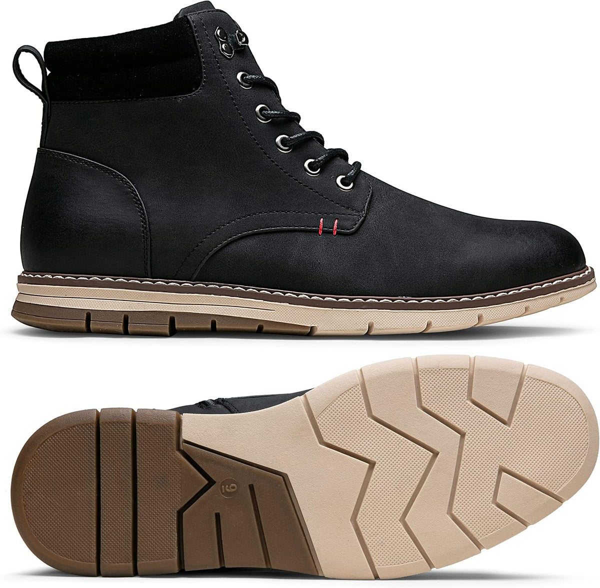 Vostey Boots for Men Casual Dress Shoes Fashion Waterproof Men's Motorcycle Boots .