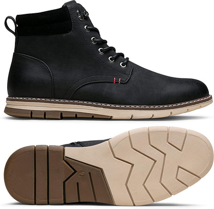 Vostey Boots for Men Casual Dress Shoes Fashion Waterproof Men's Motorcycle Boots .