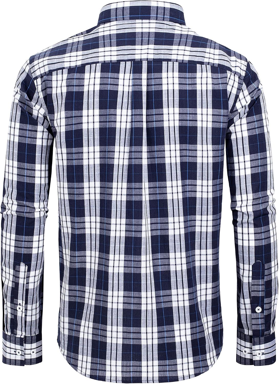 These premium cotton-blend plaid shirts from Alimens & Gentle come in a variety of stylish designs to complement any outfit.