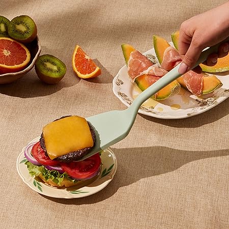 Get It Right Silicone Turner - Non-Stick Heat Resistant Silicone Spatula Turner for BBQs  Cookouts - Lifts, Flip, and Transfer Food Items - 13 Inch, Sprinkles