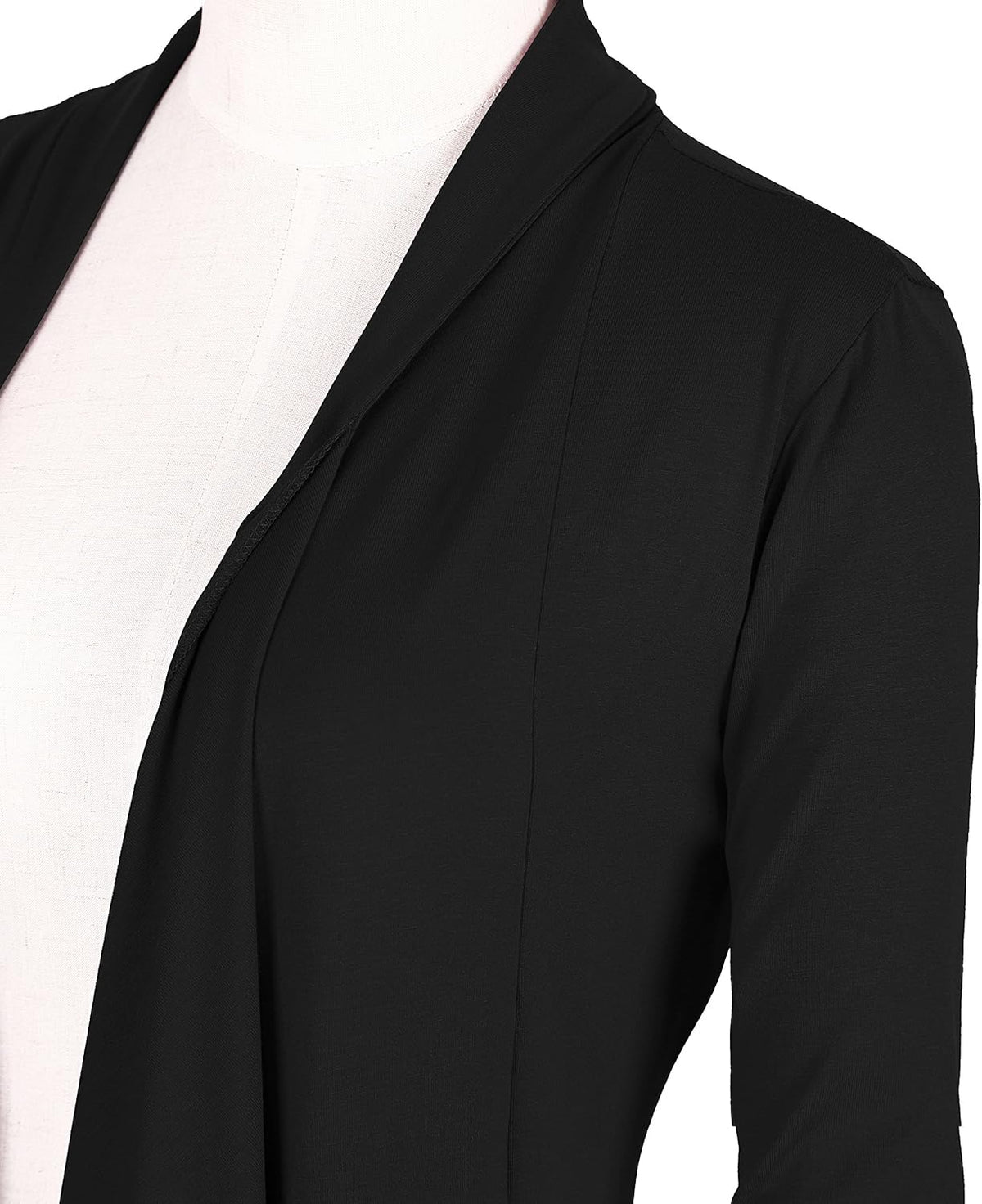 Urban CoCo Women's Drape Front Open Cardigan Long Sleeve Irregular Hem