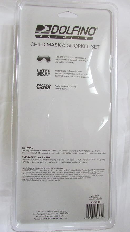 Dolfino Premier Child mask & Snorkel set