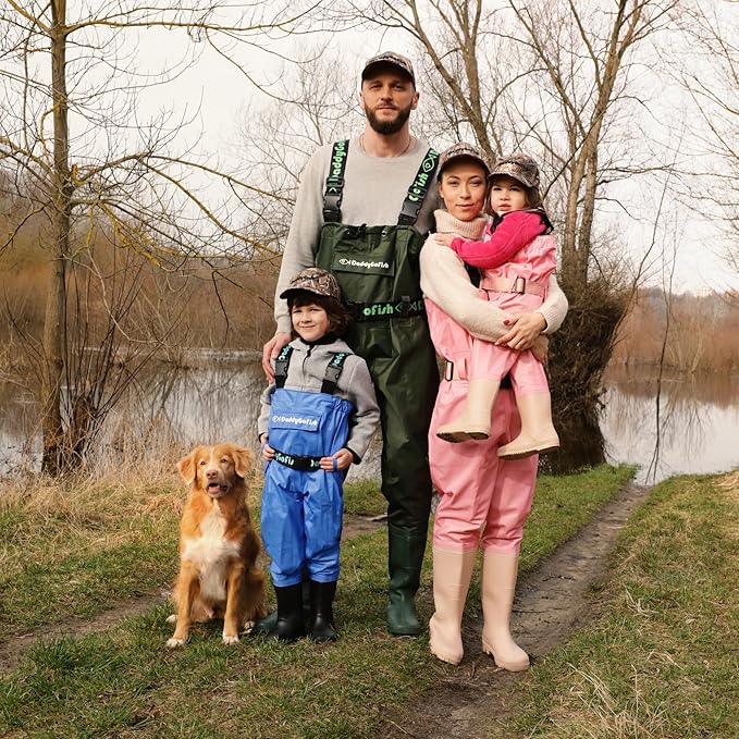 Chest Waders for Kids and Adults, Fishing and Hunting Waders with a Pocket and a Wader Hanger