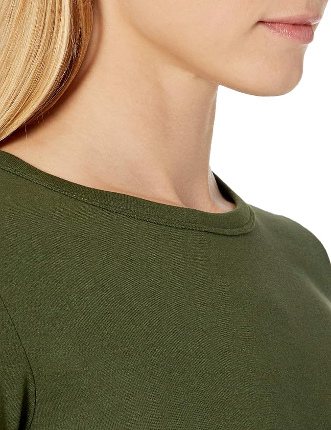 Essentials Women's Slim-Fit Short-Sleeve Crewneck T-Shirt, Pack