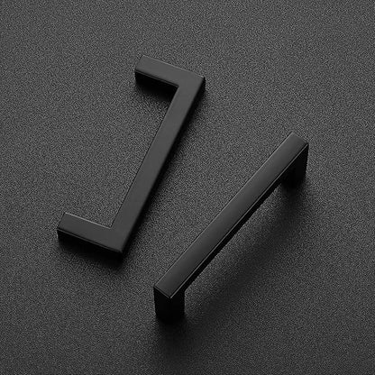 Ravinte Square Bar 3 Inch Slim Drawer Handles - Matte Black Drawer Pulls